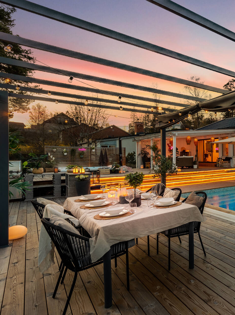Pergola terrassil - Lisatuba vabas õhus